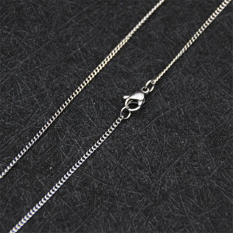 Minimal Side Chain Necklace 1.9mm — Stainless Steel