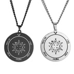 Solomon Seal Pendant Necklace — Stainless Steel