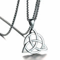 Viking Celtic Triple Knot Pendant — Stainless Steel