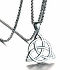 Viking Celtic Triple Knot Pendant — Stainless Steel