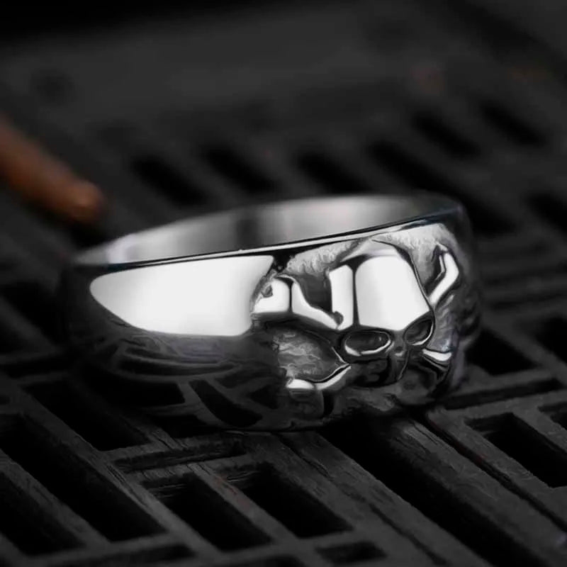 Skull Ring — 316L Stainless Steel Punk
