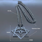 Statement Black Chain Necklace — Stainless Steel
