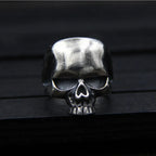 BOCAI Retro S925 silver skull ring men models personalized original design ring
