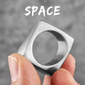 Distorted Space Hyperbole Heavry Stainless Steel Mens Rings Hip Hop For Male Boyfriend Biker Jewelry Creativity Gift Wholesale