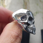 Hip-Hop Men's Biker Rings Ghost Head Skull Rings for Men Gothic Punk Metal Rock Biker Jewelry Accessories