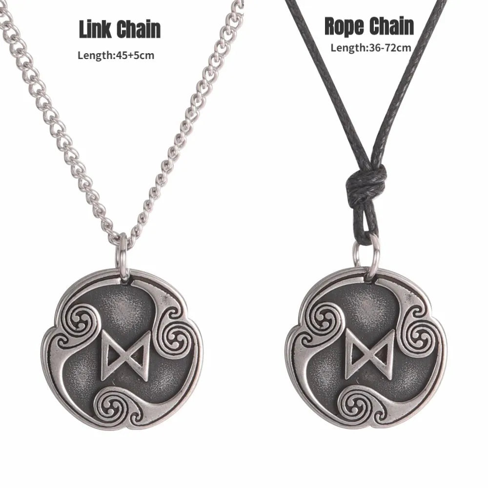 24 Viking Runes Amulet Pendant Set — Stainless Steel