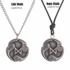 24 Viking Runes Amulet Pendant Set — Stainless Steel