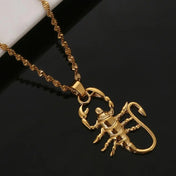 Color Scorpion Zodiac Star Gold Pendant Necklace