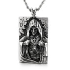 Masked Death Ghost Pendant Necklace — Stainless Steel