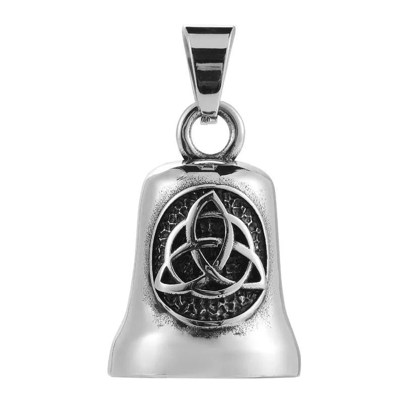 Viking Vegvisir Rune Compass Pendant — Stainless Steel