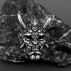 Retro Prajna Punk Gothic Evil Demon Skull Mask Pendant Necklace Cool Guy Hip Hop Rock Party Sweater Chain Jewelry Wholesale