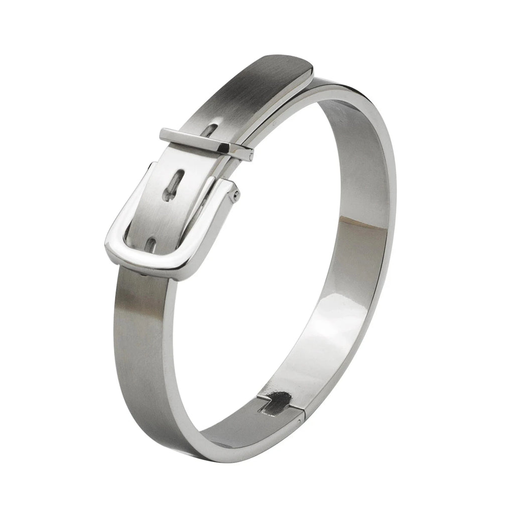 Luxury Roman Royal Classic Titanium Steel Hemp Rope Buckle Open Bangle Bracelets Fashion Type C Twisted Numeral For Men