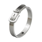 Luxury Roman Royal Classic Titanium Steel Hemp Rope Buckle Open Bangle Bracelets Fashion Type C Twisted Numeral For Men