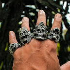 Jaguar Warrior Skull Ring — Stainless Steel