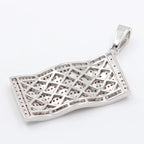 American Flag Pendant — 925 Silver