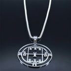 Baphomet Silver Pendant Paimon Sceal Sigil Amon
