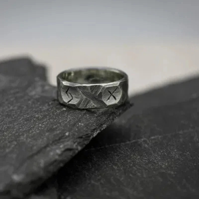 Odin Norse Rune Couple Ring — Stainless Steel