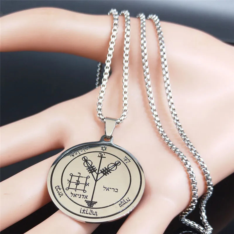Star Solomon Pendant Necklace — Stainless Steel