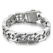 Polished Cross Stainless Steel Bracelet