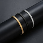 Hot sale 6MM 316L stainless steel gold black color flat snake chain bracelet fashion jewelry for men and women party gifts