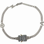 HANGZHI 2021 NEW Hip Hop Punk Titanium Steel Street Men and Women Letters Metal Safety Buckle Necklace Fashion Jewelry
