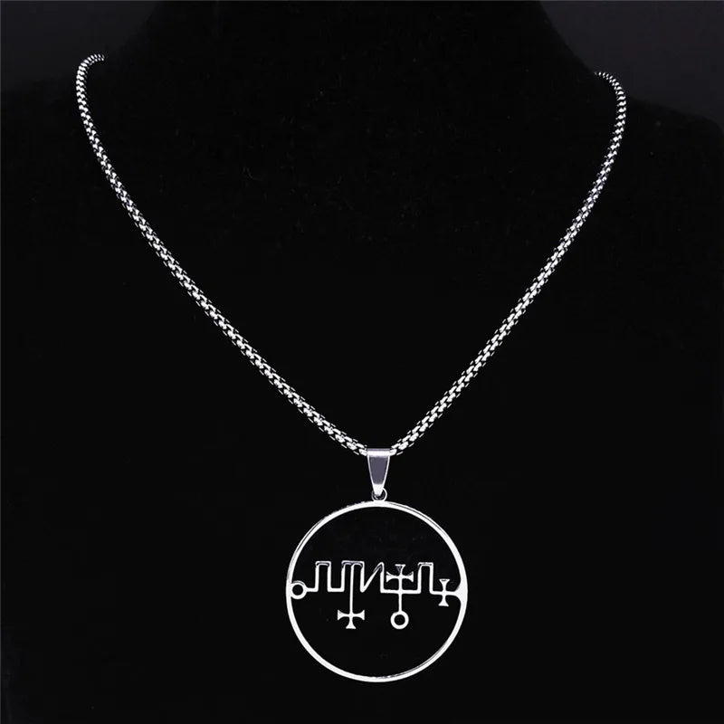 Dagon Sigil Pendant Necklace — Silver