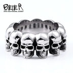 Skull Ring — Stainless Steel Punk Biker
