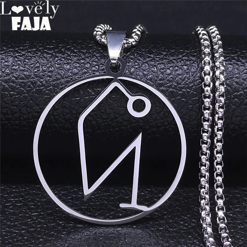 Angel Raphael Pendant Necklace — Stainless Steel