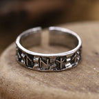 Vintage Viking Ring Ethnic Totem Rune Ring Men Geometric Shaped Titanium Steel Ring Fashion Locomotive Ring Jewelry Gifts