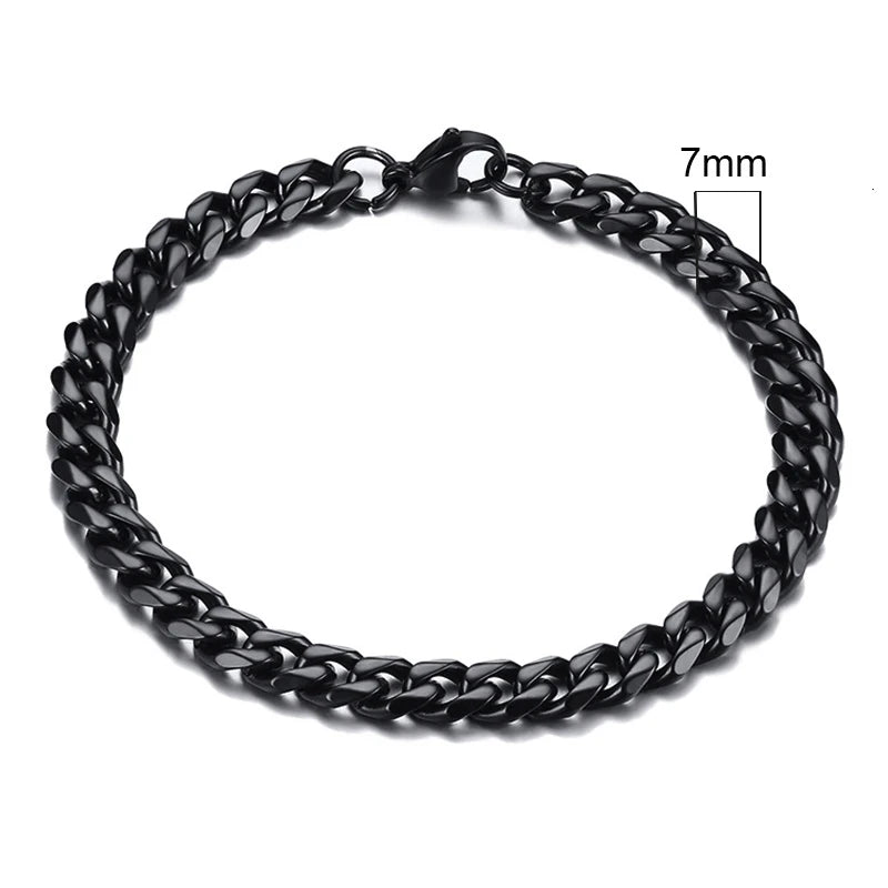 Chunky Curb Chain Bracelet 11mm — Stainless Steel
