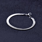 Snake Chain Link Bracelet 6mm — 316L Stainless Steel, 18cm & 20cm