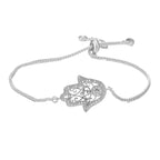 Iced Out Hamsa Copper Bracelet — Adjustable