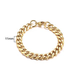 Cuban Curb Chain Bracelet — Stainless Steel