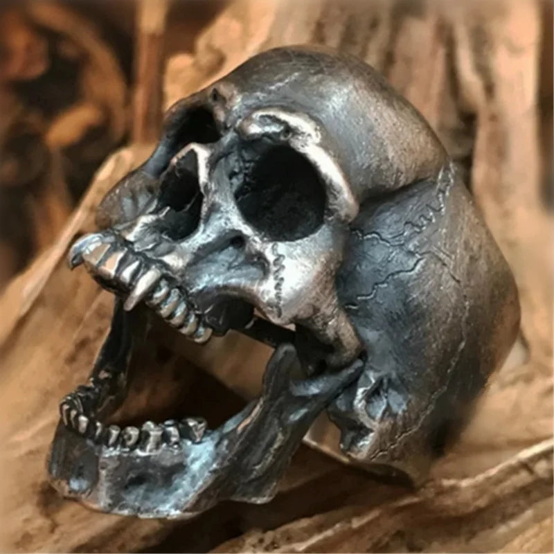 Skull Ring — Stainless Steel Vintage Gothic