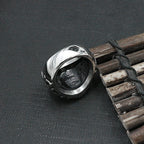 Vintage Christian Cross Jesus Ring — Stainless Steel