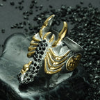 Black Scorpion Finger Ring — Stainless Steel