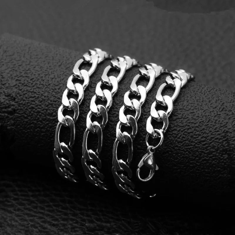 Figaro Chain Necklace 8mm — Stainless Steel