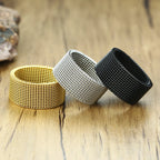 Mesh Band Ring — Stainless Steel