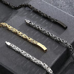 50-65CM 25.5" 6MM Chain Necklace Choker for Men Luxury Gold Color Stainless Steel Men's Necklaces Best Friends Birthday