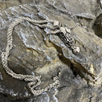 Bull Skull Bell Pendant Necklace — Stainless Steel