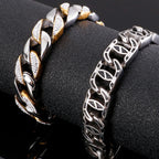 Men's Bracelets Bangles Factory Gold Color Sheep Head Bracelet For Man 316L Stainless Steel On Hand Chain Bands Hiphop