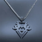 Gothic Moon Witchcraft Necklace — Black SS
