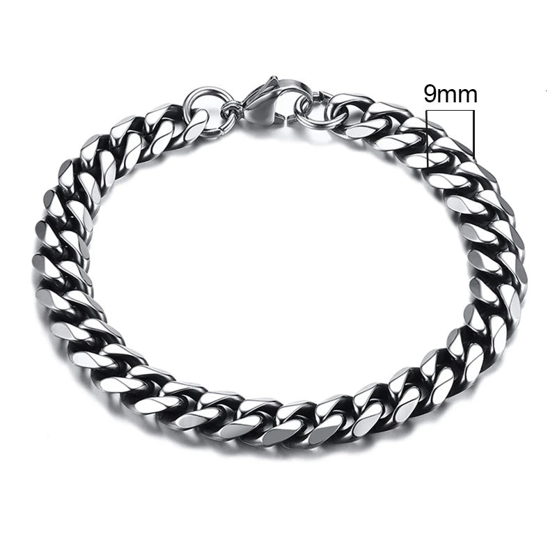 Chunky Curb Chain Bracelet 11mm — Stainless Steel