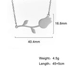 My Shape Lightning Necklaces For Women Tooth Mountain Heart Stainless Steel Necklace Choker Fashion Jewelry Gifts For friend