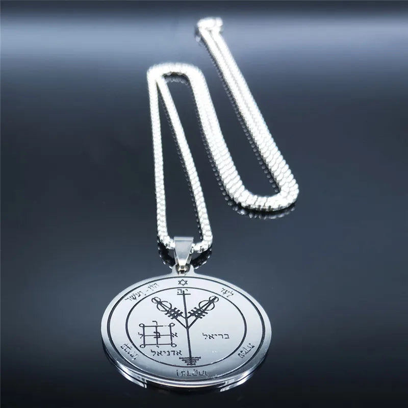 Star Solomon Pendant Necklace — Stainless Steel