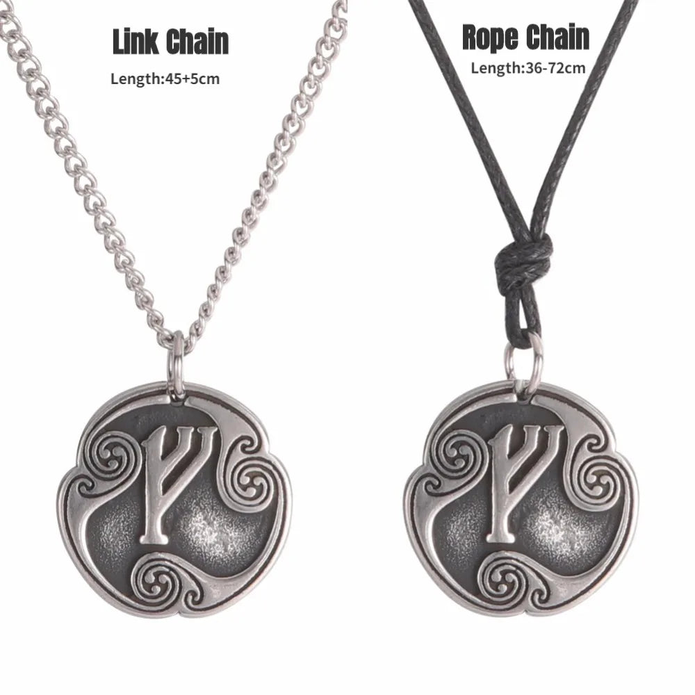 24 Viking Runes Amulet Pendant Set — Stainless Steel