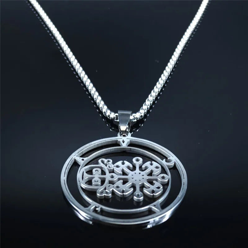 Demon Seal Pendant — Silver Stainless