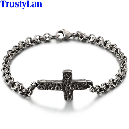 Cross Chain & Bracelet Set 5mm