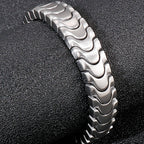 Brushed Man Bracelet for Men 12MM Matte Solid Stainless Steel Men's On Hand Bands Bracelets Male Jewelry Iron Mannen