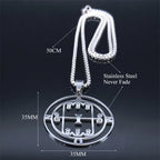 Baphomet Silver Pendant Paimon Sceal Sigil Amon